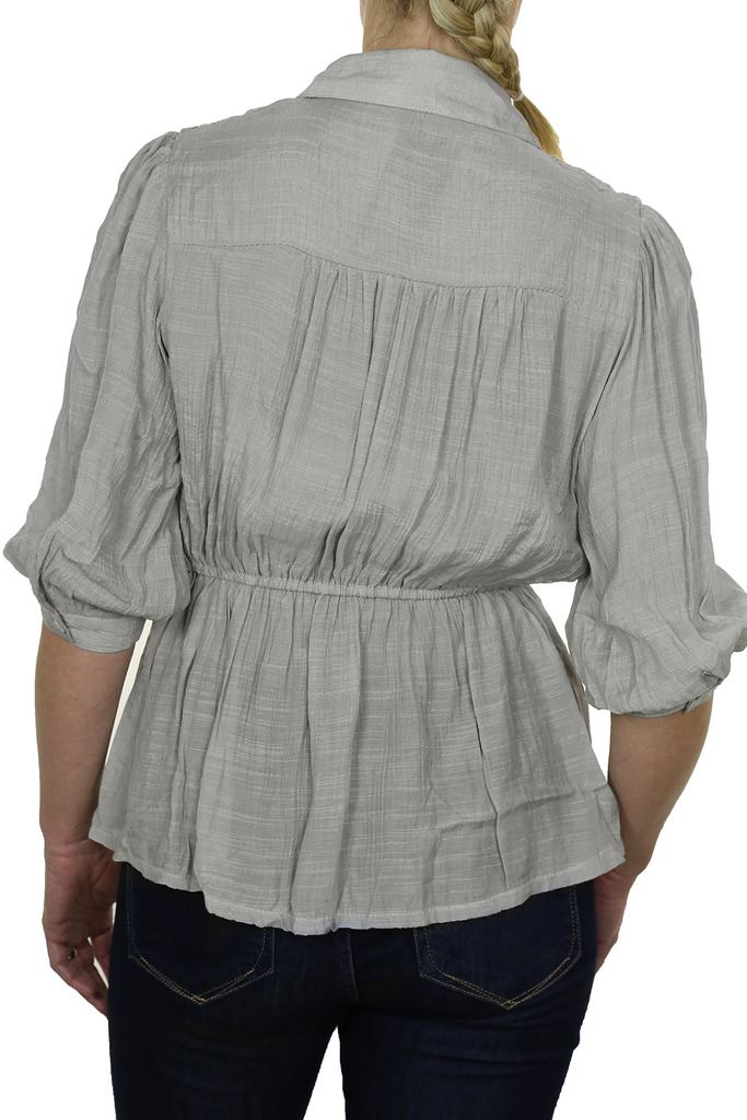 Womens Crochet Lace Collar Blouse Ruffle Button Up Shirt Casual Size 8-16 - Picture 26 of 28