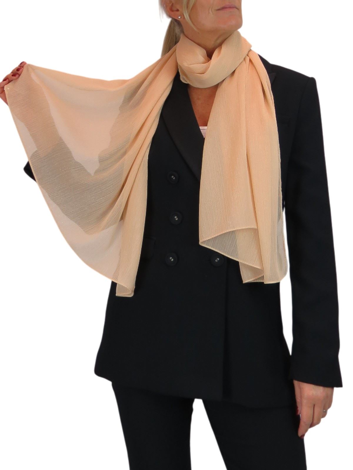 Bufanda de seda para mujer de Paulo Due - Mantón envolvente de gasa fina para viajes y noche - Imagen 118 de 126