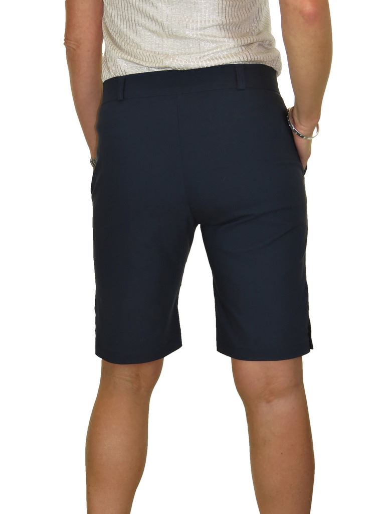 NEW Ladies Stretch Light Weight Shorts Mid Rise With Button Detail 8-22