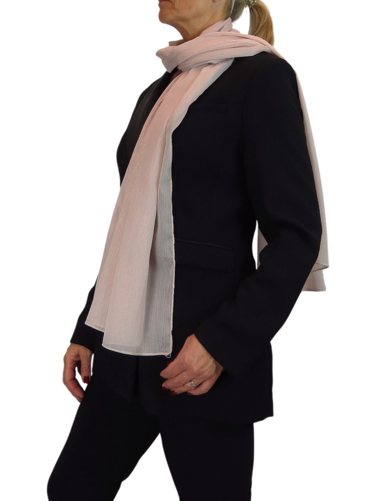 Bufanda de seda para mujer de Paulo Due - Mantón envolvente de gasa fina para viajes y noche - Imagen 95 de 126