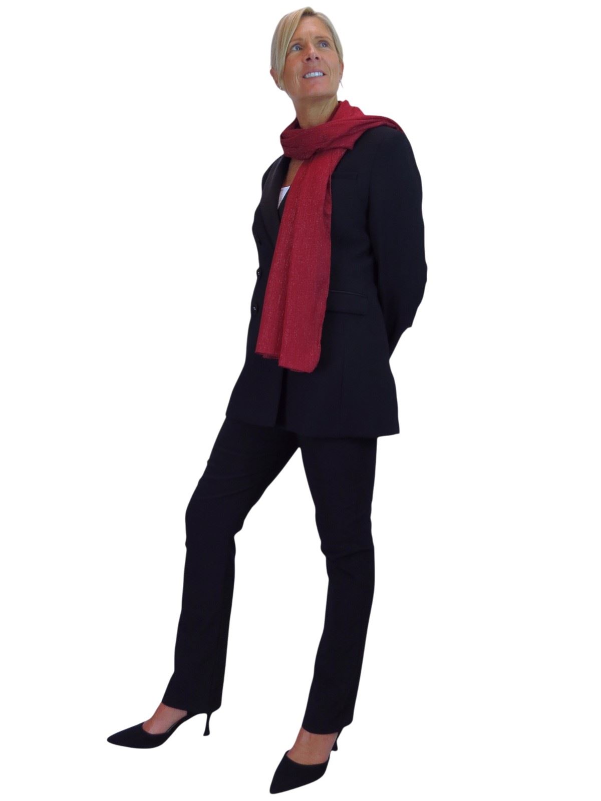 Bufanda de seda para mujer de Paulo Due - Mantón envolvente de gasa fina para viajes y noche - Imagen 26 de 126