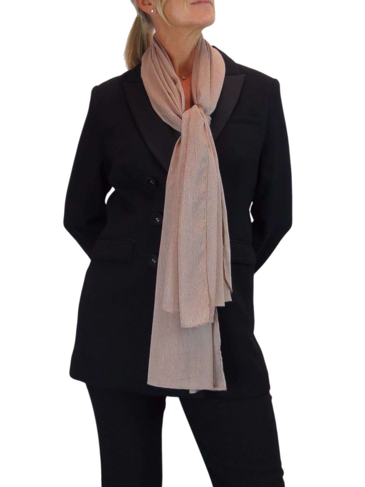 Bufanda de seda para mujer de Paulo Due - Mantón envolvente de gasa fina para viajes y noche - Imagen 122 de 126