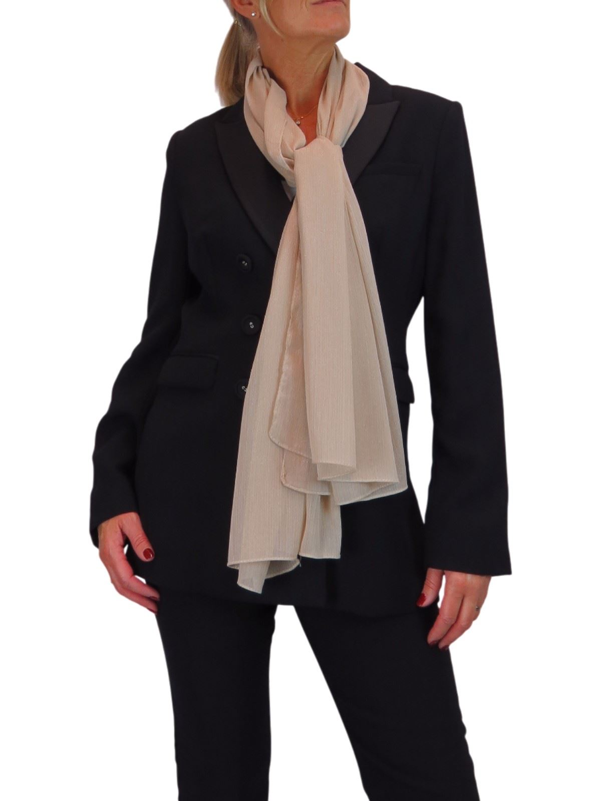 Bufanda de seda para mujer de Paulo Due - Mantón envolvente de gasa fina para viajes y noche - Imagen 10 de 126