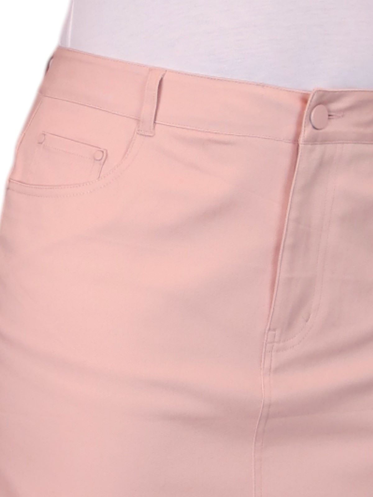 Womens Stretch Summer Chino Skirt 21" Knee Length Casual Pencil Skirt 8-20 - Picture 24 of 61