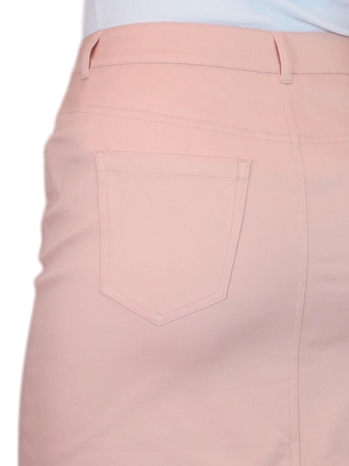 Womens Stretch Summer Chino Skirt 21" Knee Length Casual Pencil Skirt 8-20 - Picture 23 of 61