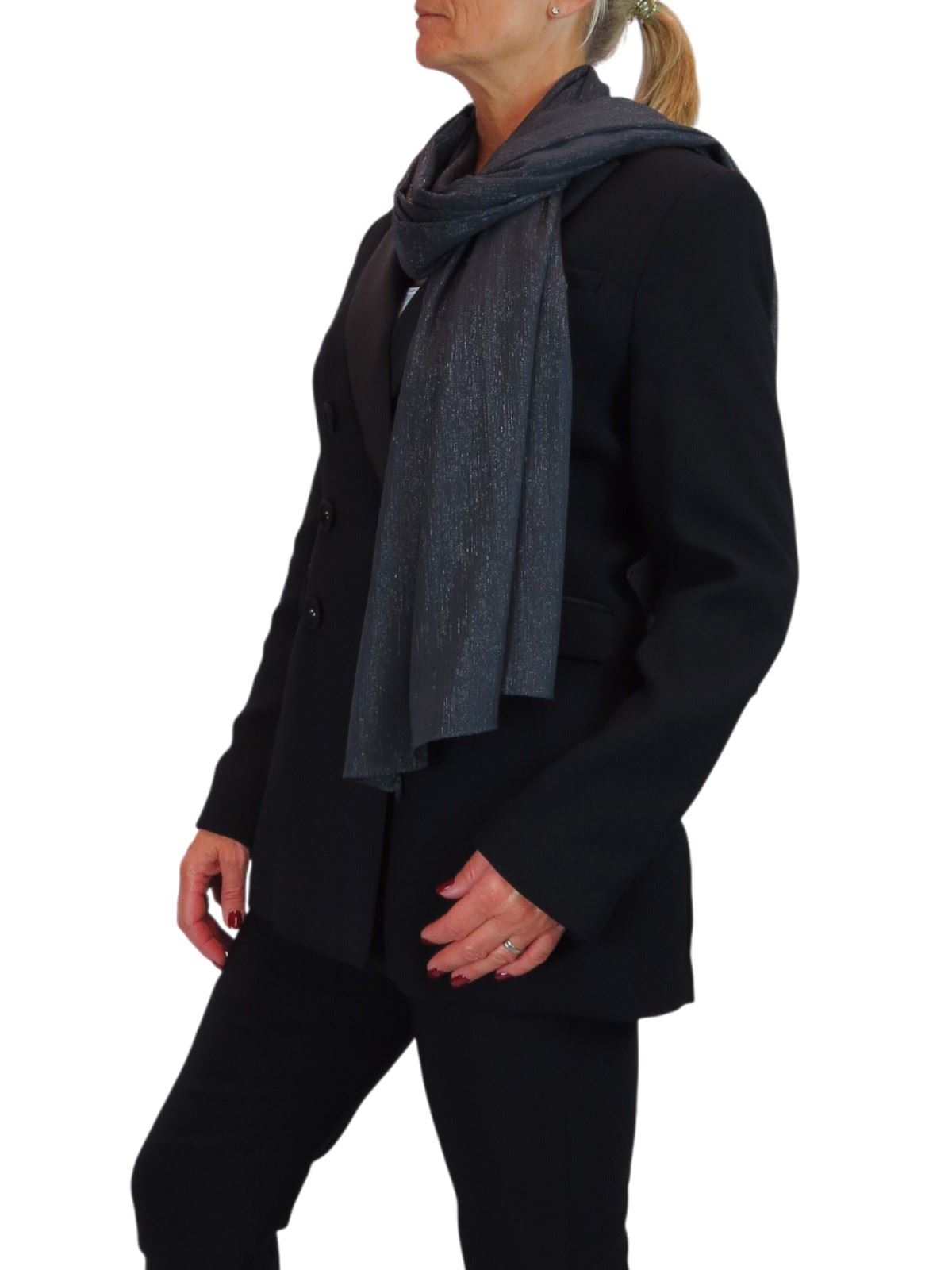 Bufanda de seda para mujer de Paulo Due - Mantón envolvente de gasa fina para viajes y noche - Imagen 46 de 126