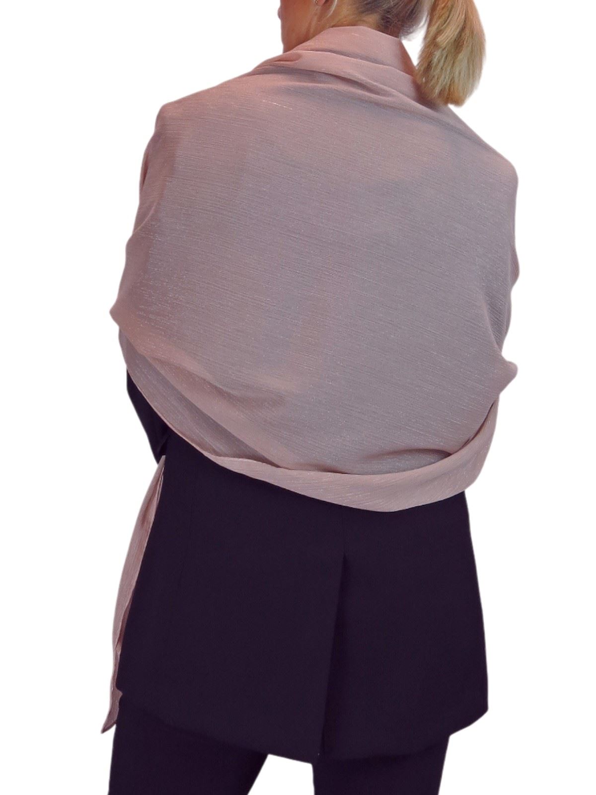 Bufanda de seda para mujer de Paulo Due - Mantón envolvente de gasa fina para viajes y noche - Imagen 100 de 126