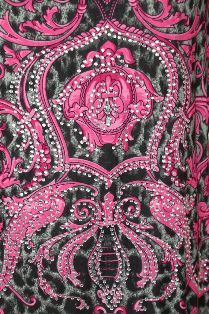 Womens Diamante Animal Print Tunic Top Short Sleeve T Shirt 8-16 CLEARANCE - Picture 13 of 18