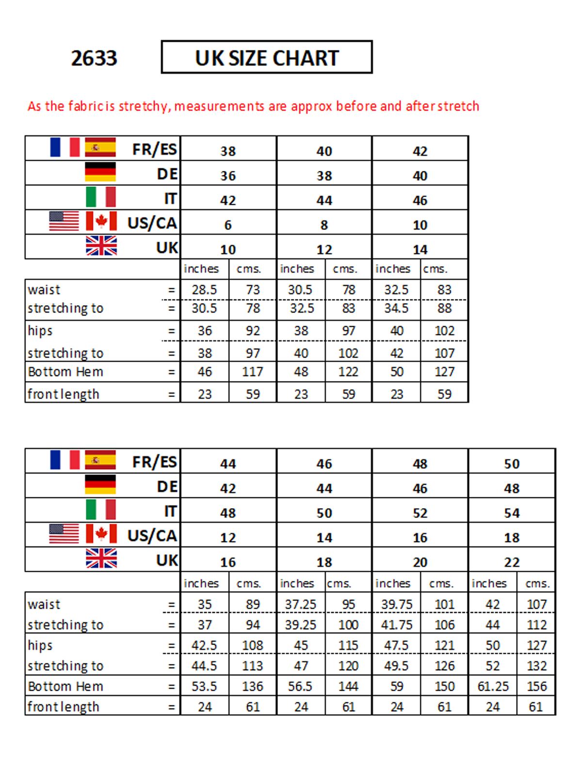 Damen A-Linie Stretch Denim Rock Knielang Freizeit Jeansrock 10-22 - Bild 14 von 42