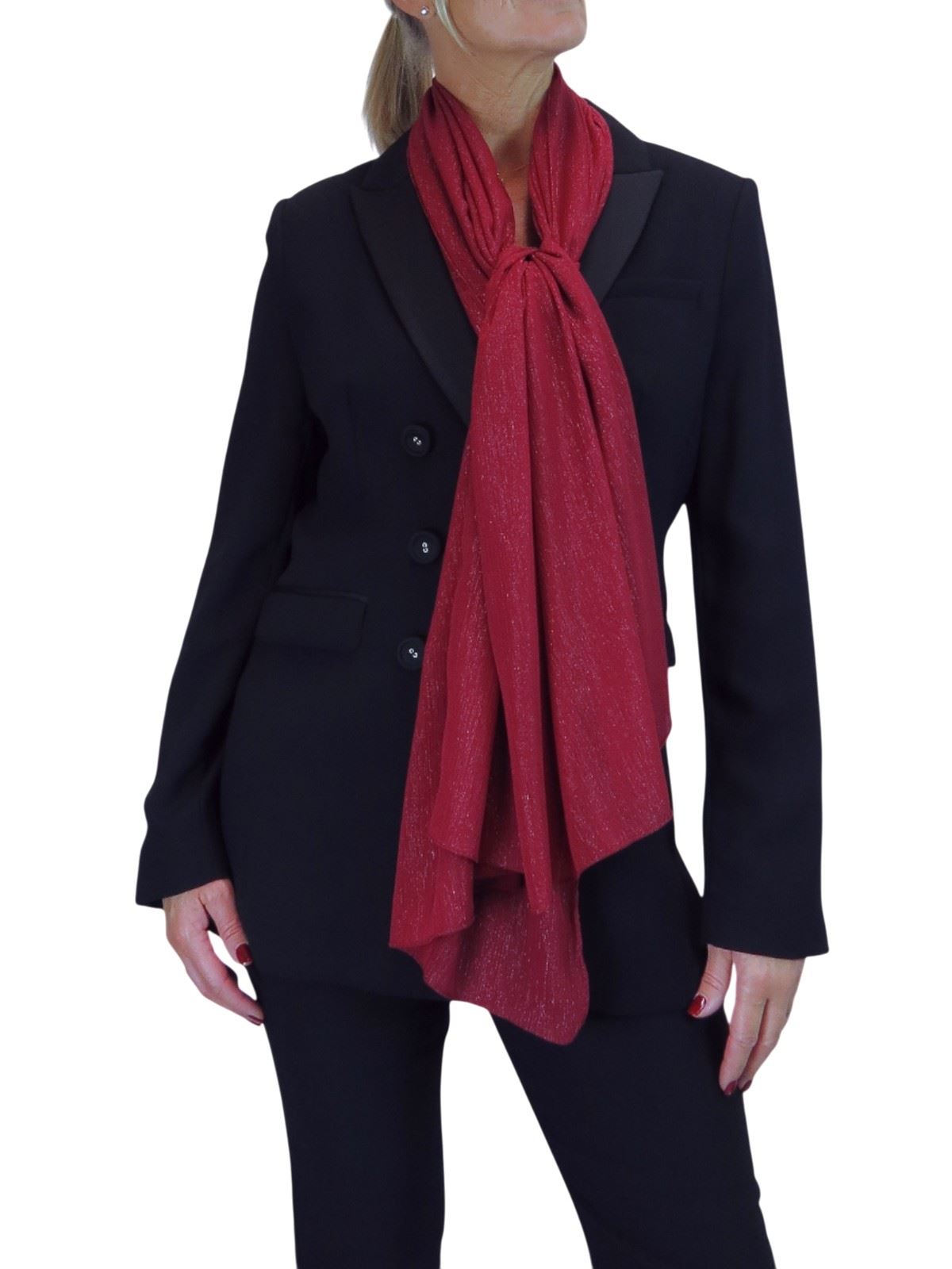 Bufanda de seda para mujer de Paulo Due - Mantón envolvente de gasa fina para viajes y noche - Imagen 24 de 126