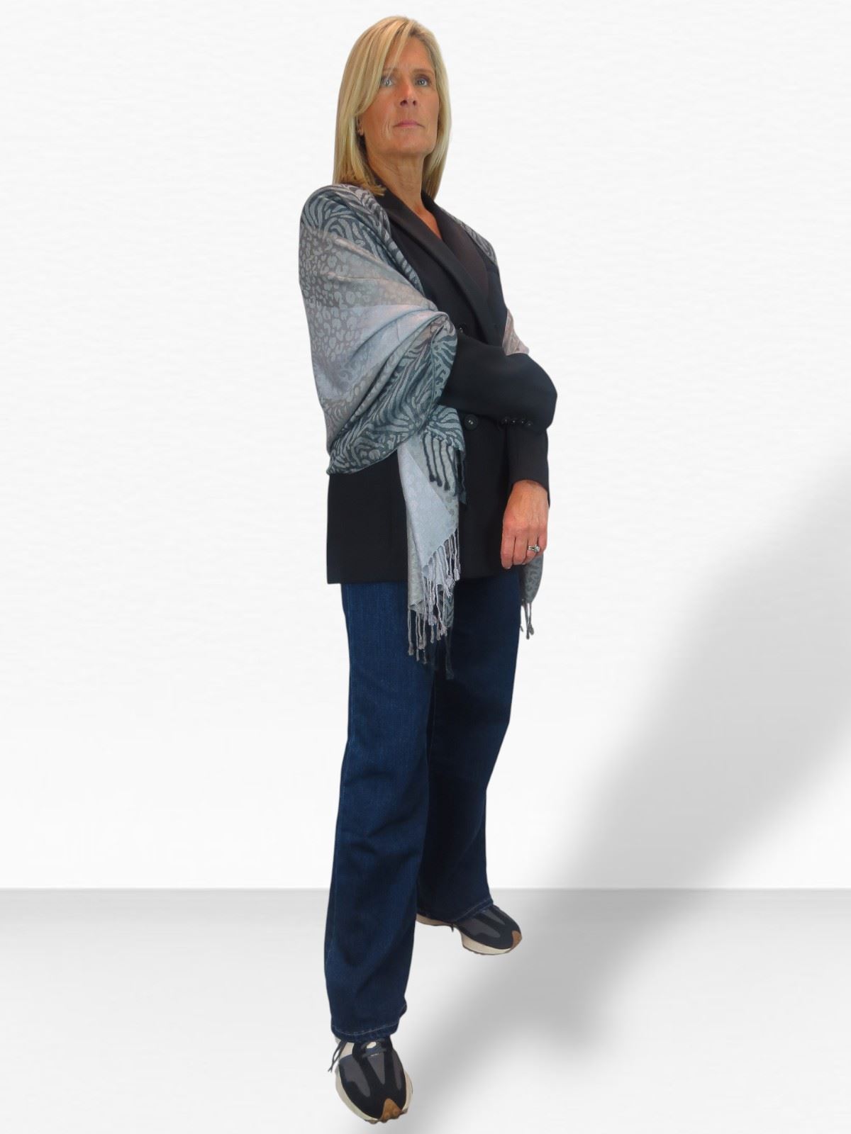 Bufanda suave ligera con estampado de cebra de leopardo para damas chal envolvente - Imagen 54 de 91