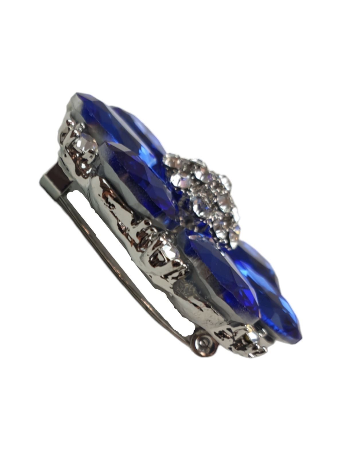 Niñas Grandes Gemas de Piedra Broche Floral Pin Racimo Cristal Medio Diamante Pin - Imagen 5 de 18