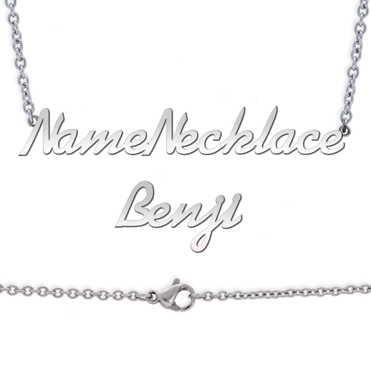 Goldtone Squirrel Custom Engraved Name Ring Crystal Necklace
