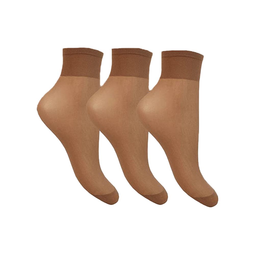 Joanna Gray Comfort Top Anklets 15 Denier Sheer Ankle Pop Sock Hosiery (9 PAIRS) - Picture 10 of 18