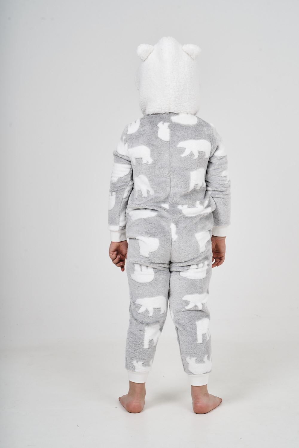 Kids Novelty Animal 1Onezie Soft Coral Fleece 3D All in One Sleepsuit with Hood - Picture 70 of 88
