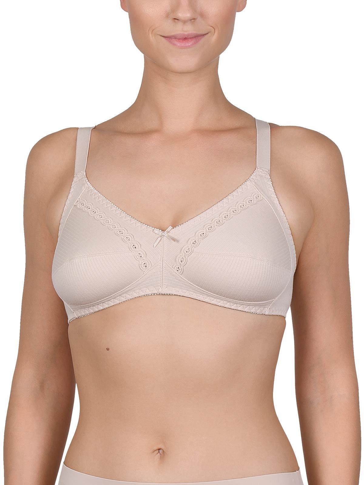 Naturana Women's Soft Cup 100 Cotton Everyday Wireless Bra 86545 Cup