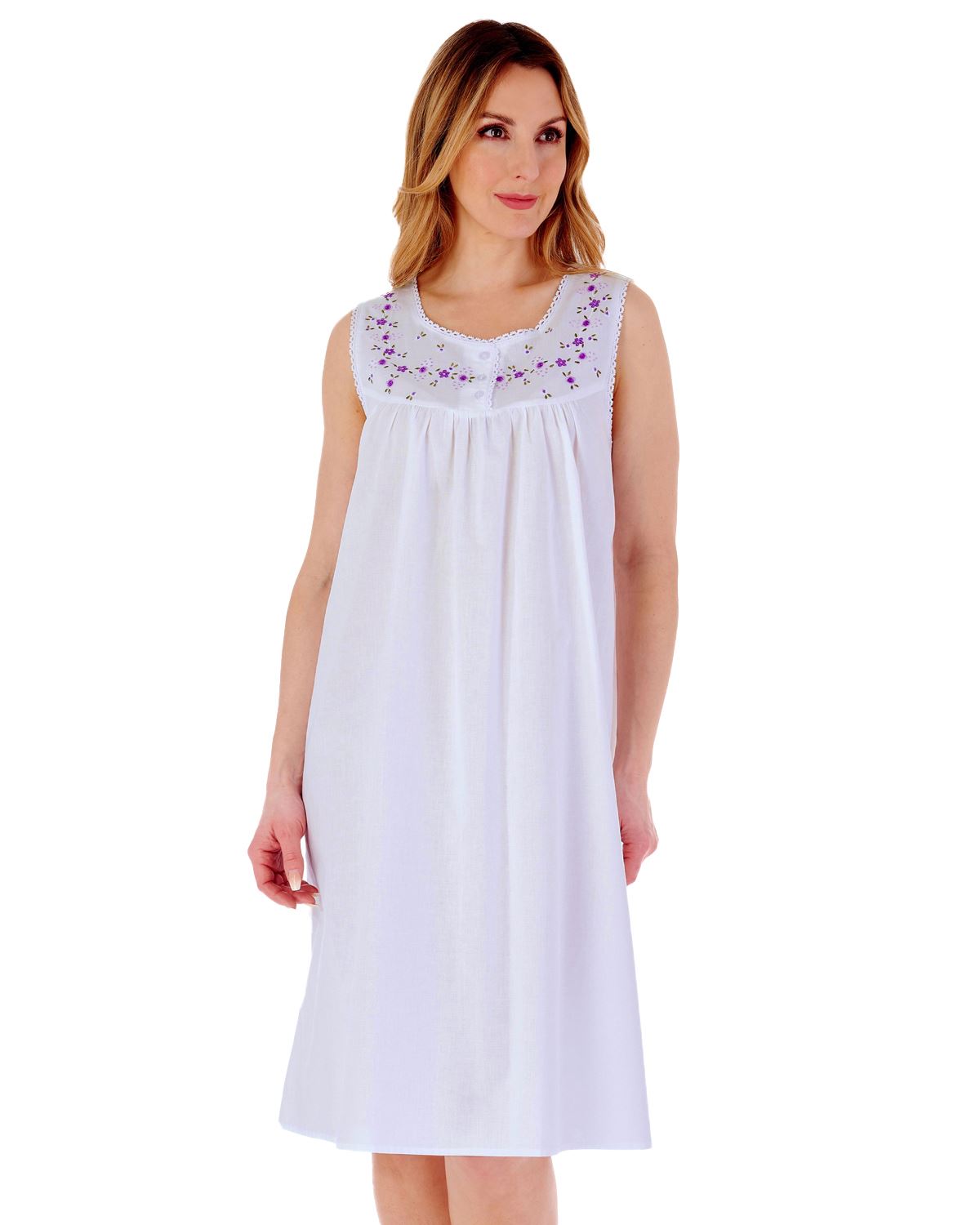 Ladies Slenderella Nightie Sleeveless 