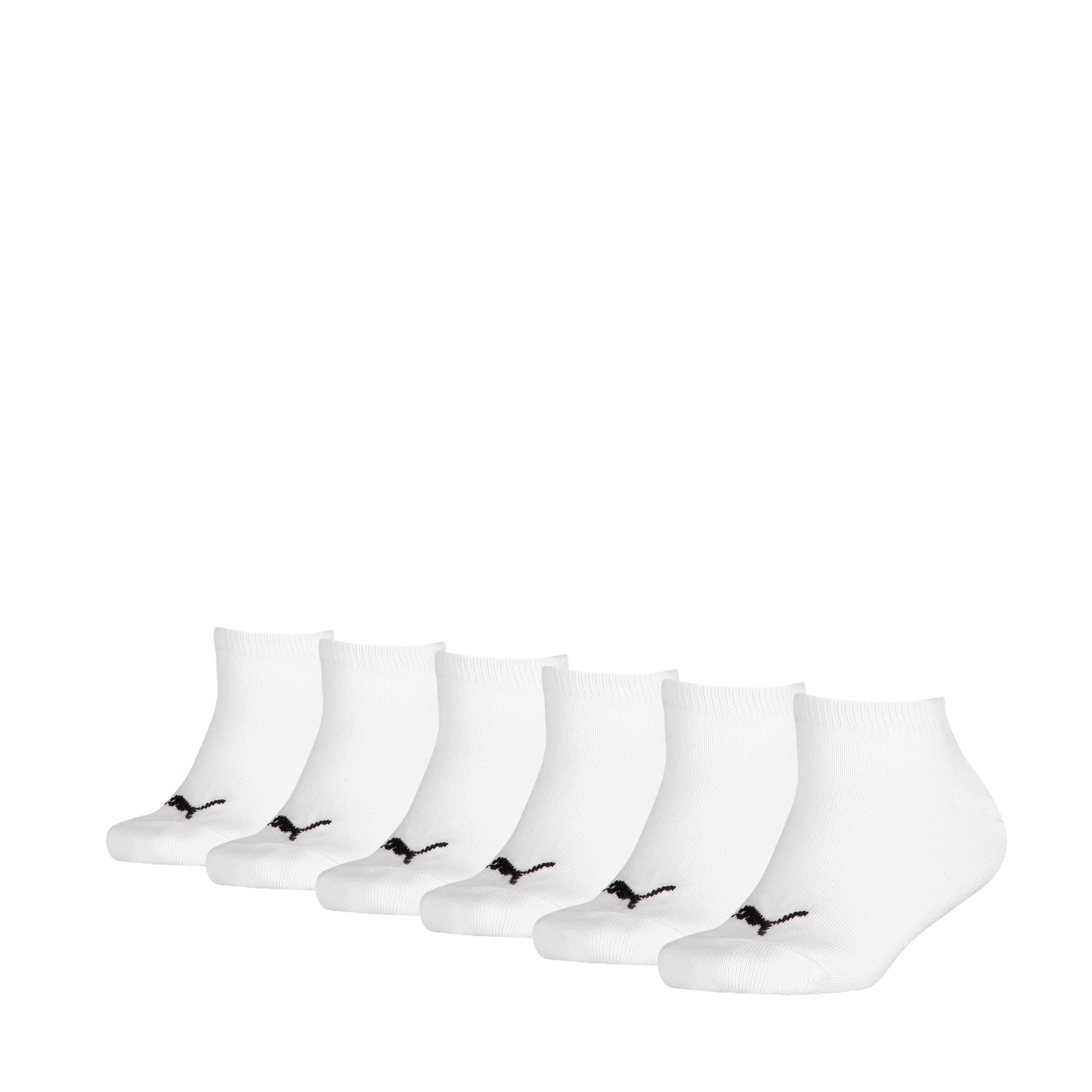 PUMA Sneaker Sport Socks Kids Cotton Ankle Trainer Liner Sports Sock 6 PAIRS - Picture 4 of 4