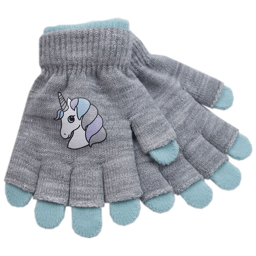 Girls Undercover 2 in 1 Thermal Magic Unicorn/Bird Fingerless/Covered Gloves - Picture 4 of 6
