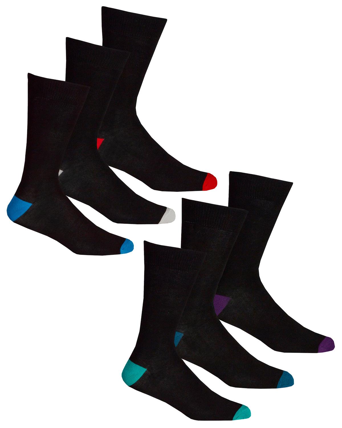 Bamboo Dress Socks Mens Breathable Antibacterial Mid Calf Sock (6 or 12 Pairs) - Picture 10 of 49