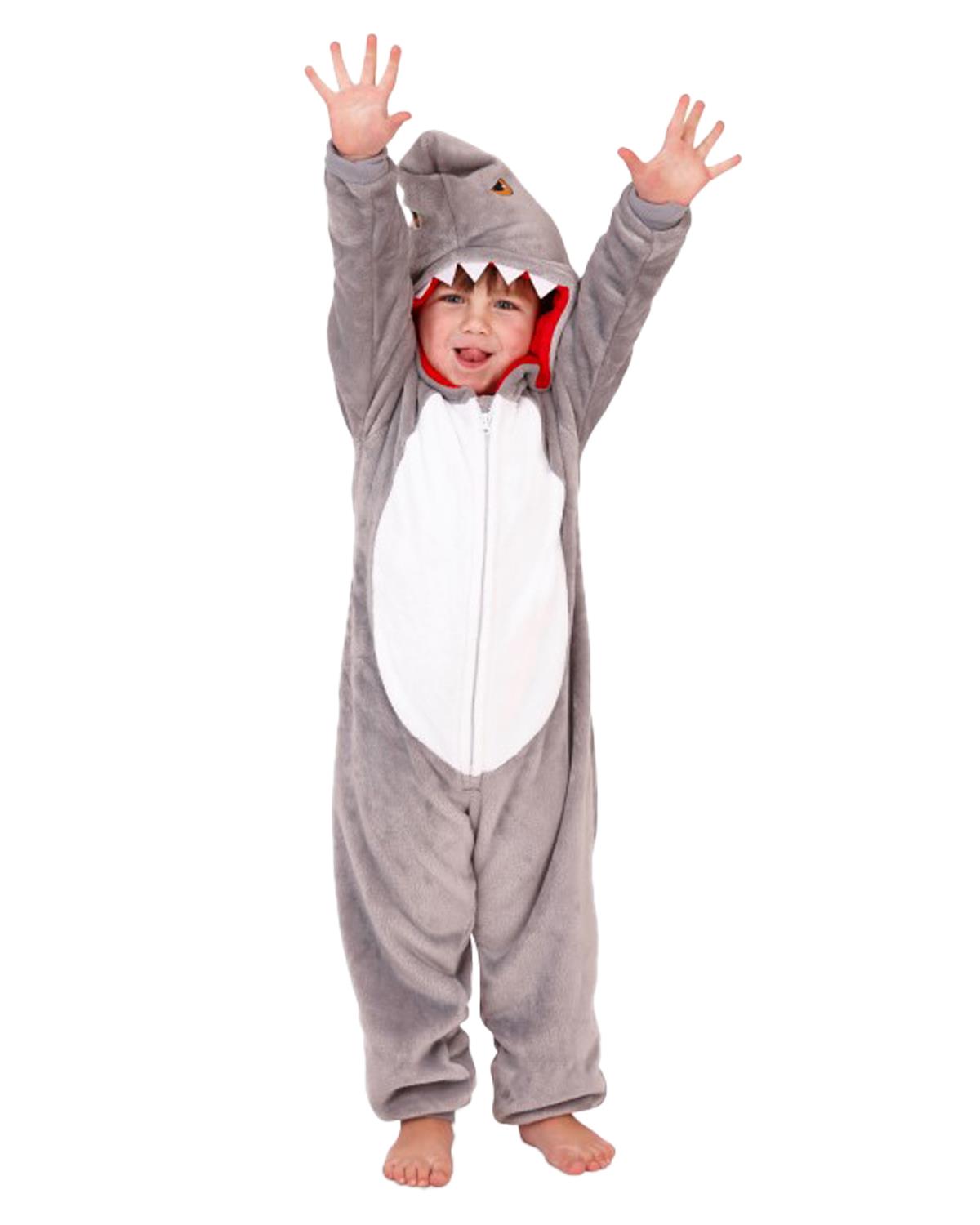 Kids Novelty Animal 1Onezie Soft Coral Fleece 3D All in One Sleepsuit with Hood - Picture 85 of 88