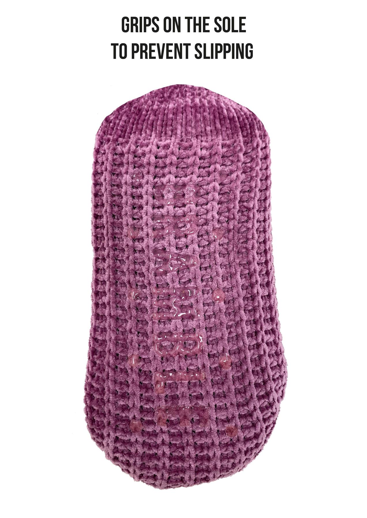 Bramble Lounge Slipper Socks Non-Slip Sherpa Lined Cosy Textured Sock - Picture 24 of 30