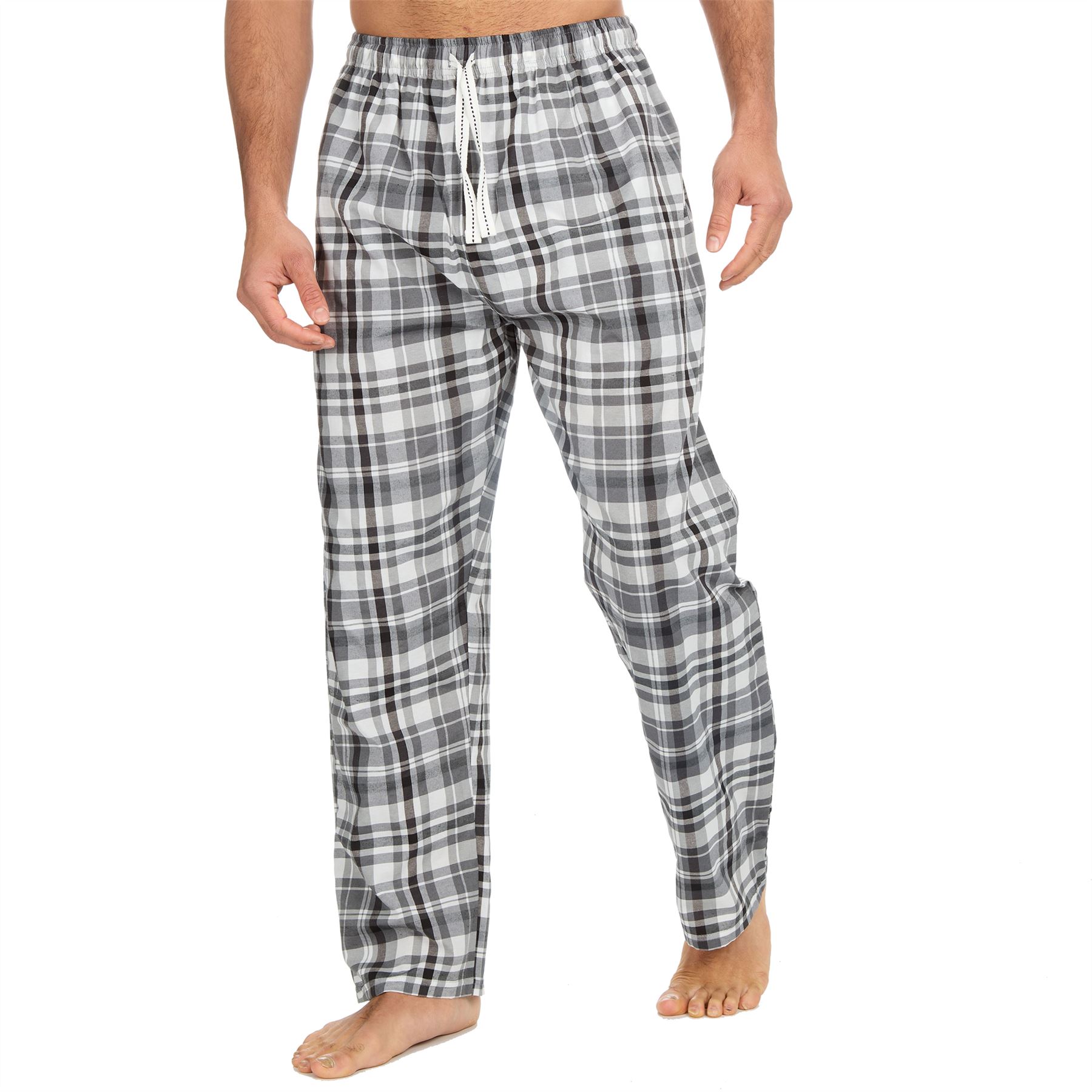 Woven Lounge Pants Mens Lightweight Woven Pyjama Bottoms PJs Nightwear - Picture 28 of 39