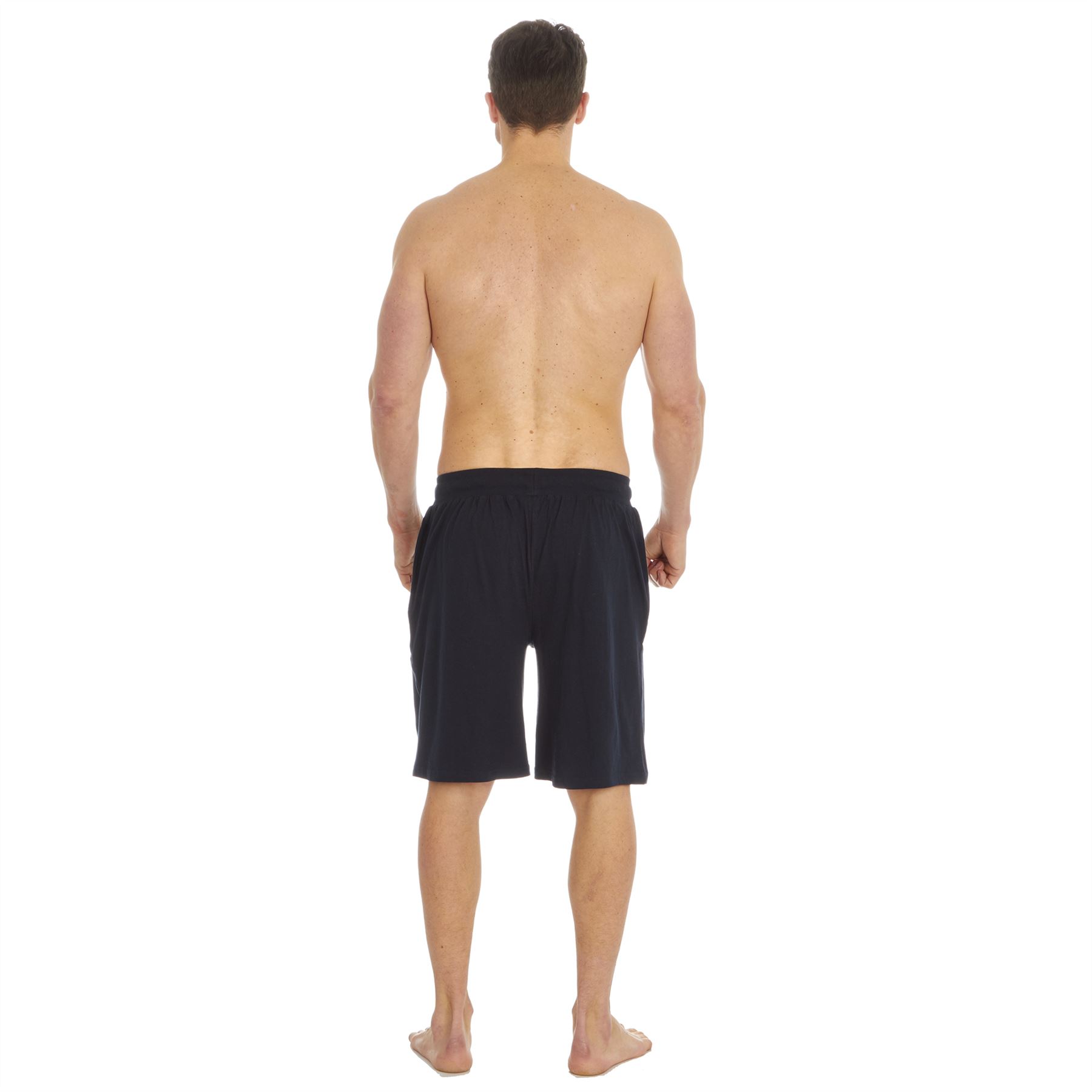 Mens Lounge Shorts 100% Jersey Cotton Casual Loose Short Lounging Pants Bottoms - Picture 9 of 12