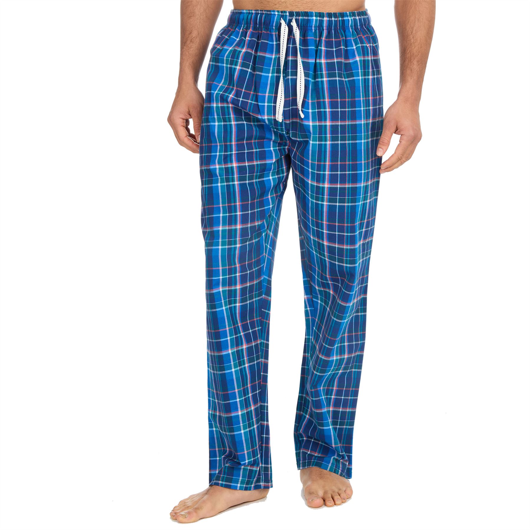 Woven Lounge Pants Mens Lightweight Woven Pyjama Bottoms PJs Nightwear - Picture 24 of 39