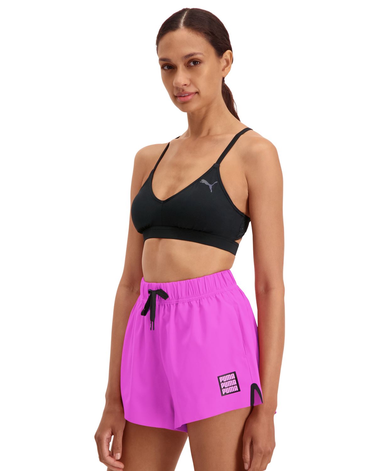 Short taille haute PUMA femme léger sport plage vacances short