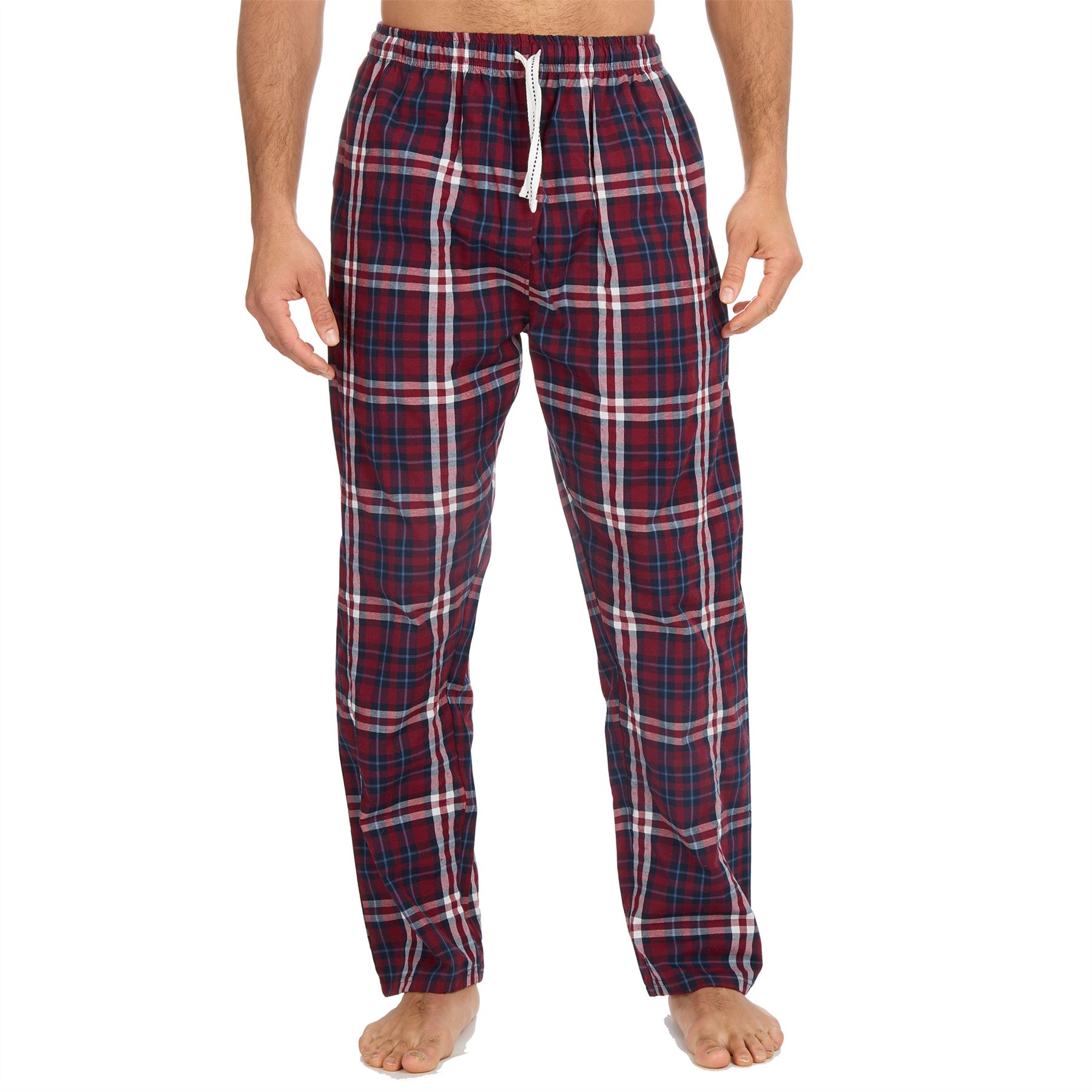 Woven Lounge Pants Mens Lightweight Woven Pyjama Bottoms PJs Nightwear - Picture 8 of 39