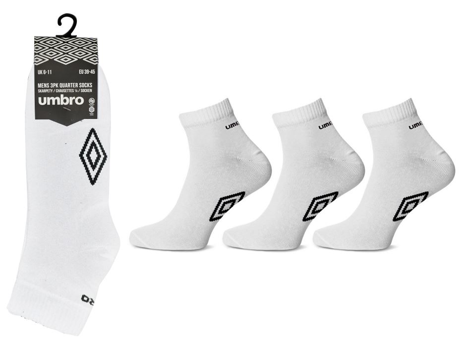 Umbro Calzini Sport Trainer Performance Per Uomo, 12 Paia Nero 6 11 125408569 - Foto 6