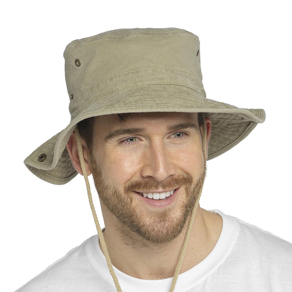 Mens Safari Hat Adults Cotton Aussie Outdoor Garden Holiday Wide