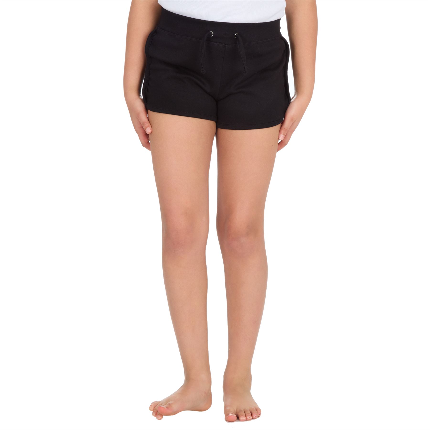 Girls Shorts 100% Jersey Cotton Casual Sports Style Holiday Gymnastic Summer - Picture 12 of 31