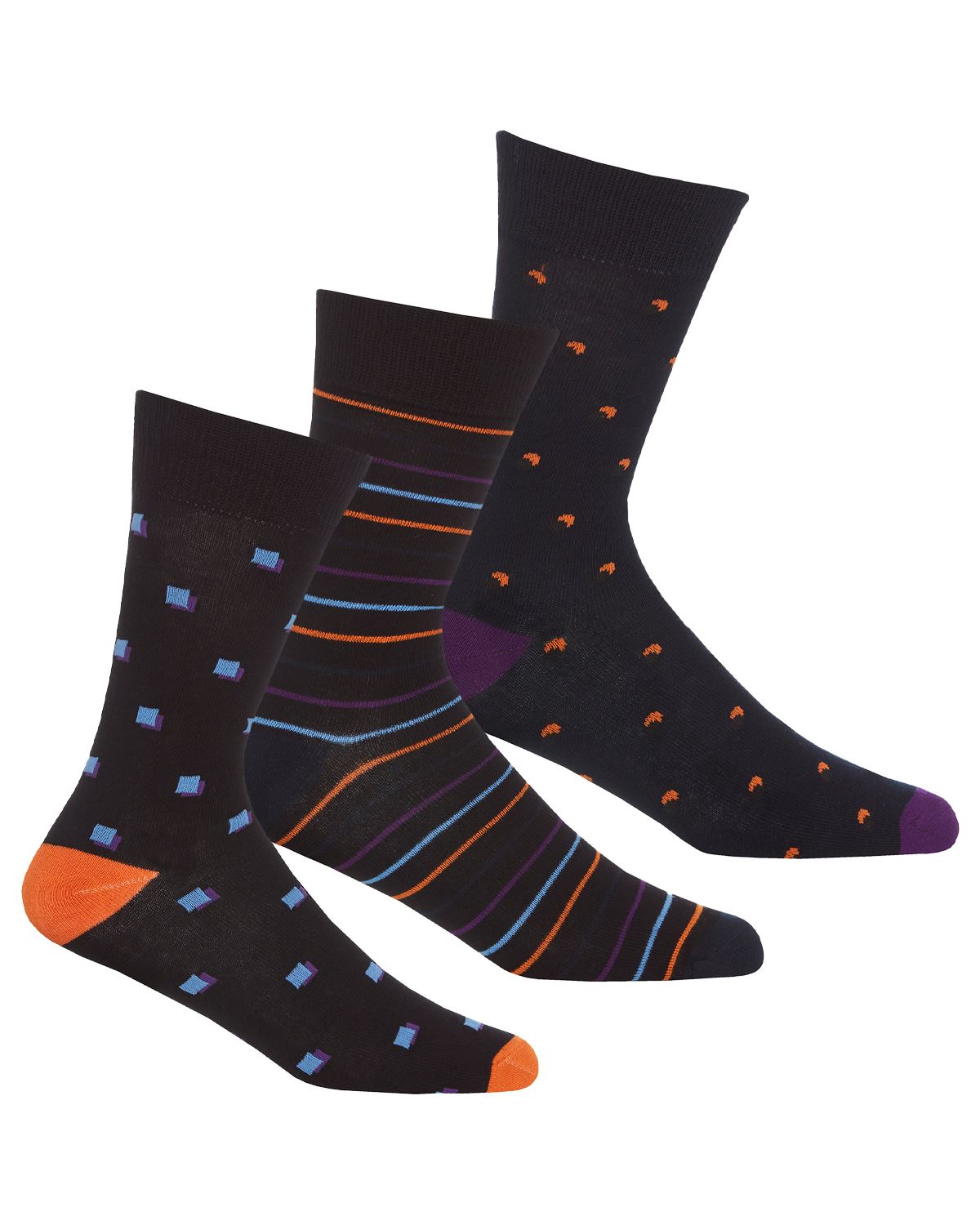 Bamboo Dress Socks Mens Breathable Antibacterial Mid Calf Sock (6 or 12 Pairs) - Picture 44 of 49