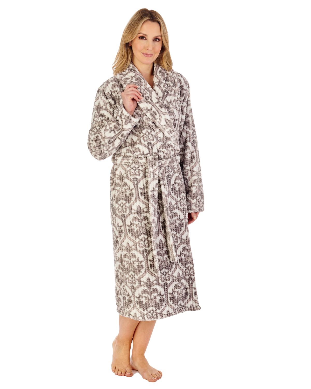 long warm dressing gown ladies Long Robes for Women Winter Fleece Warm Couple Bathrobe Nightgown Fluffy Super Soft Sleepwear Cozy Shower Spa Robe Ladies Clothes