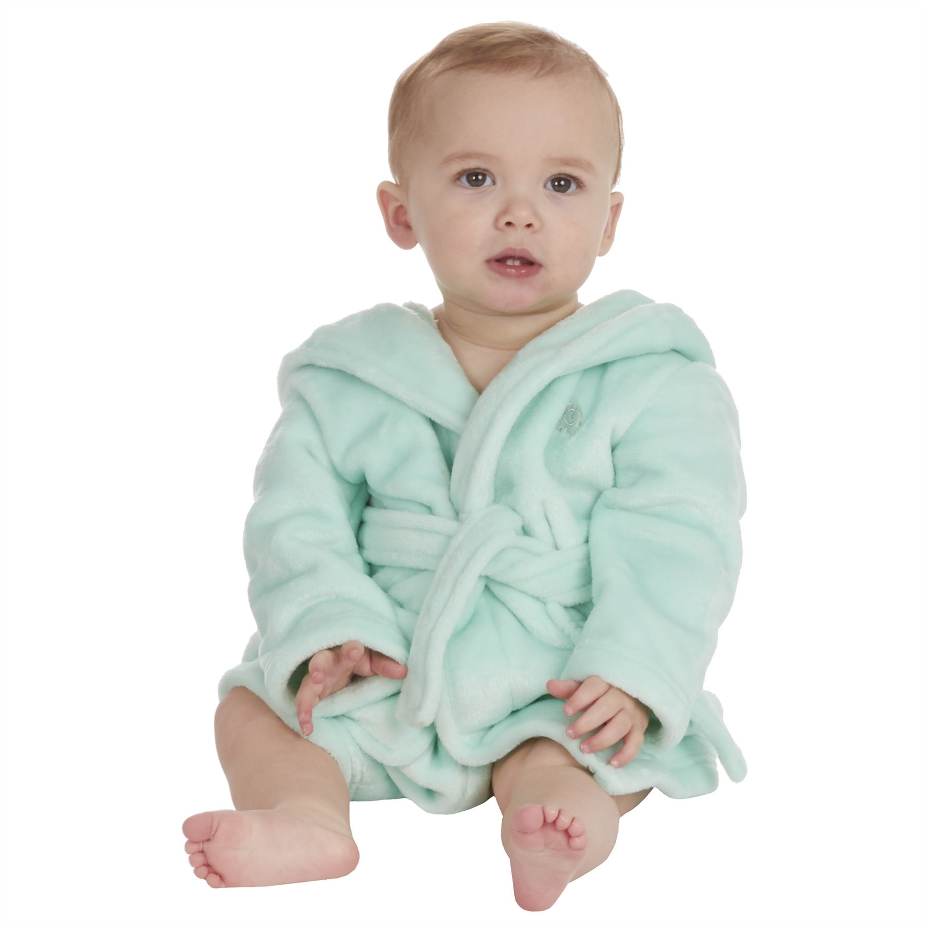 Baby Toddlers Bathrobe Infant Kid Soft Coral Fleece Hooded Dressing Gown - Picture 26 of 103