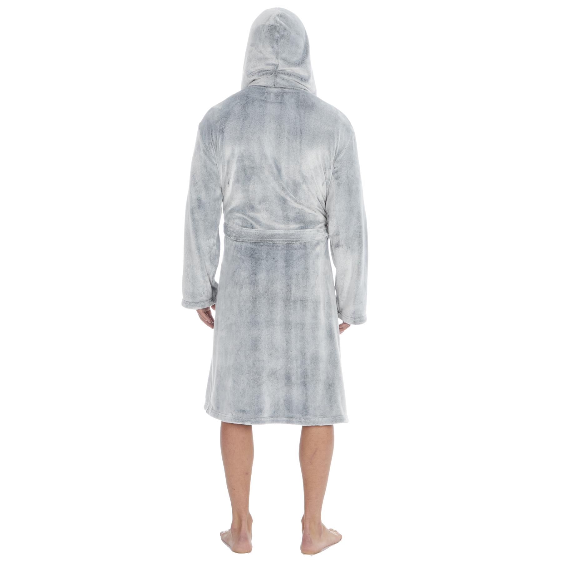 m and s mens hooded dressing gown