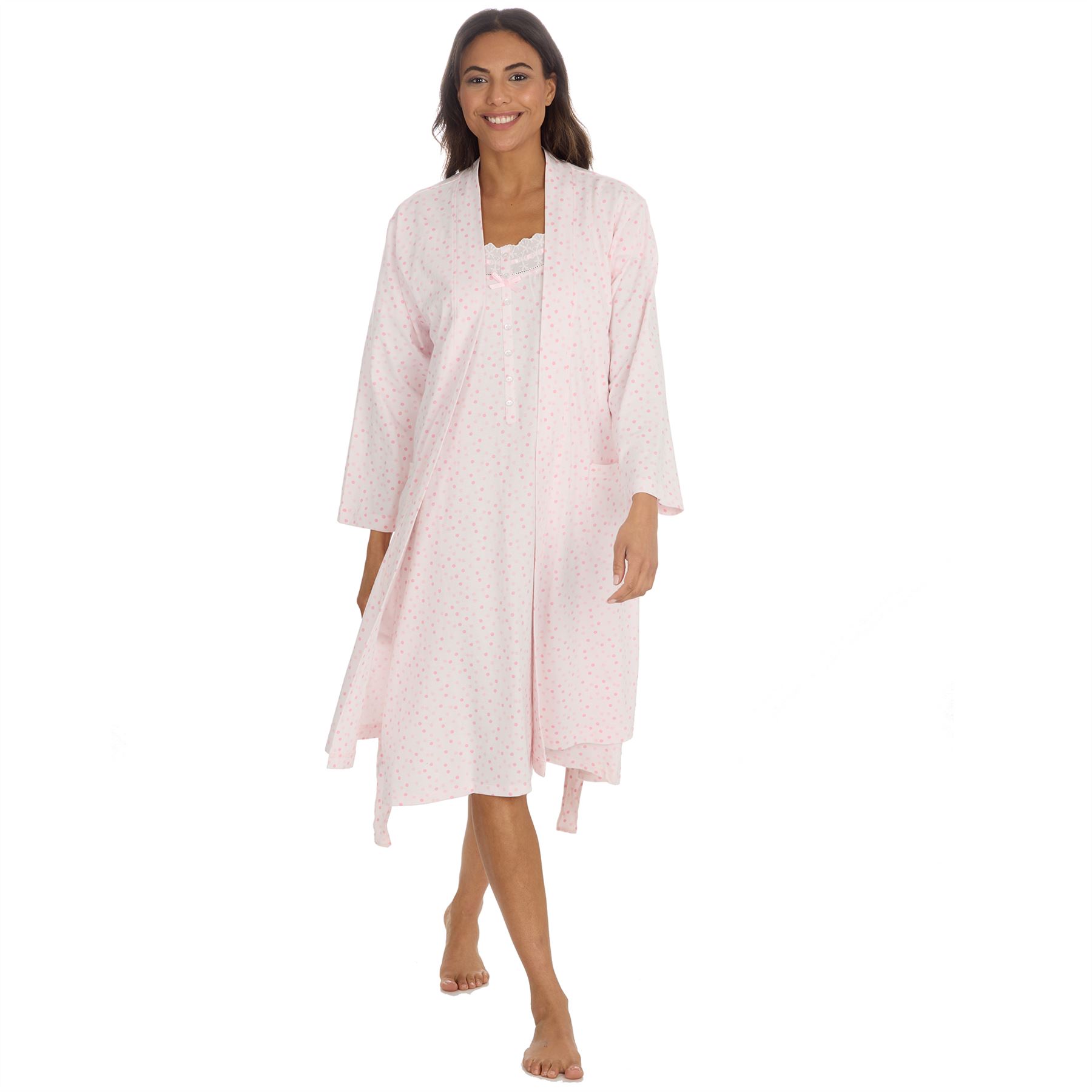 Cottonique Jersey Nightie Ladies 100% Cotton Soft Short Sleeve Nightdress - Picture 28 of 29