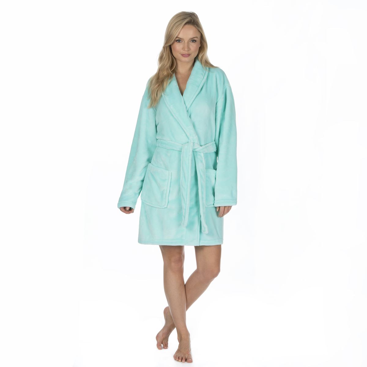 Soft Coral Fleece Dressing Gown Forever 