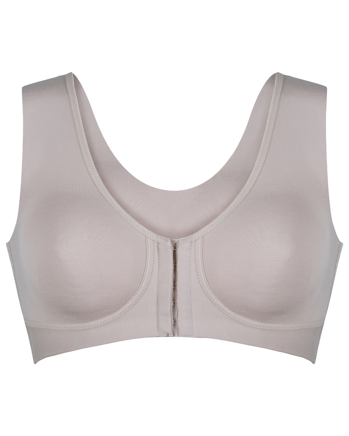 Naturana Front Fastening Bra Wide Strap Hook & Eye Non Wired Everyday Bra 5722 - Picture 7 of 7
