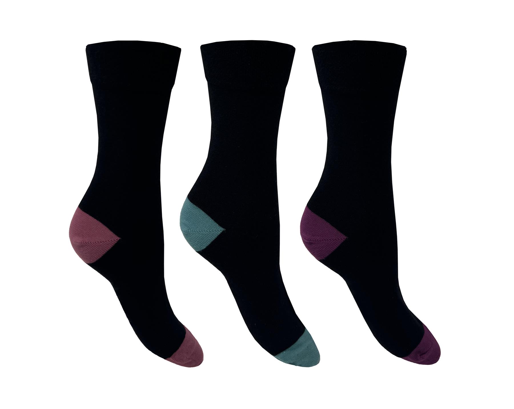 Flexitop Ladies Socks 3 Pairs U.K. Size 4-7 - Picture 21 of 28