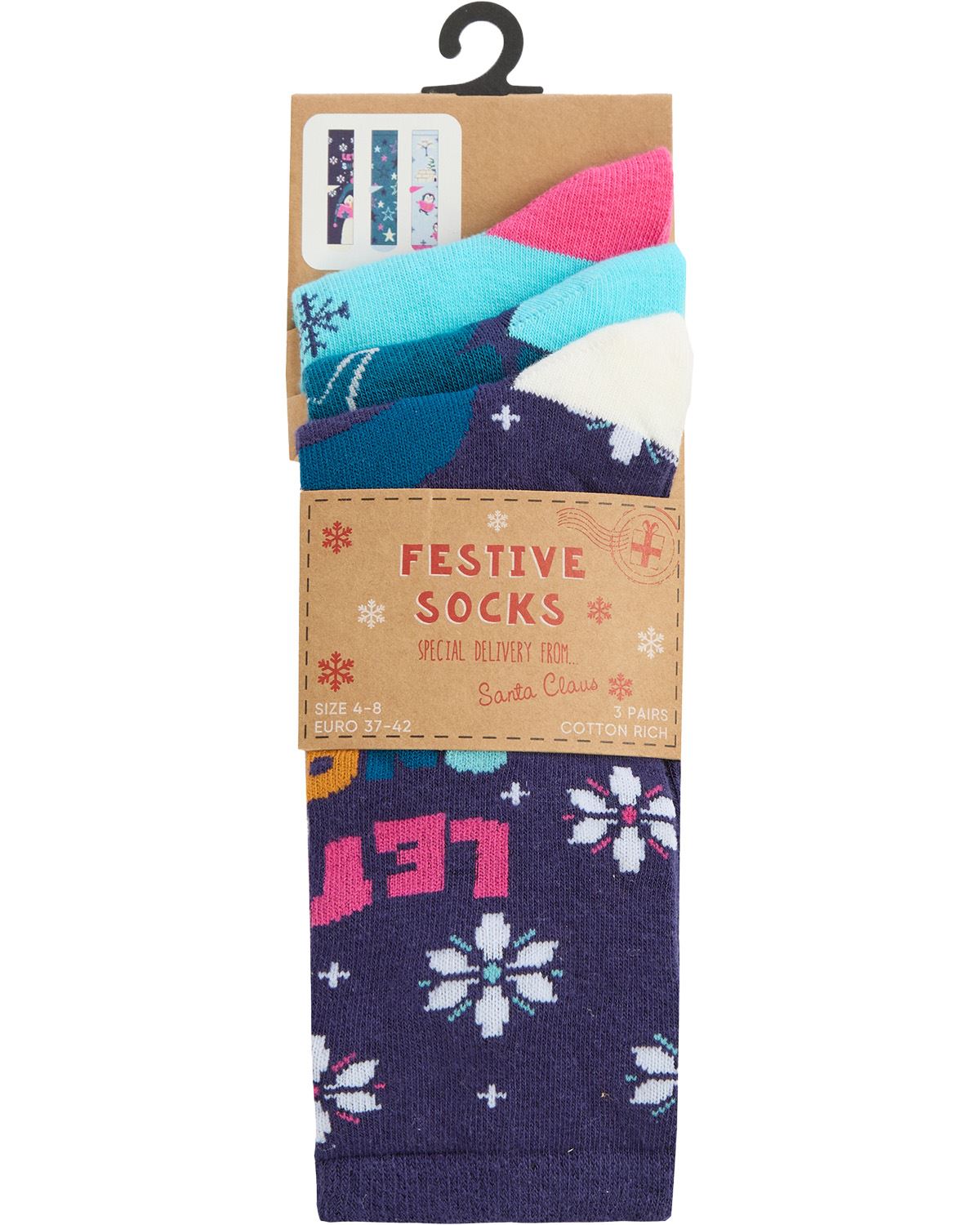 Familie Weihnachtssocken Babys Kinder Erwachsene Baumwolle reich Neuheit Weihnachtssocken 6 Paar - Bild 46 von 52