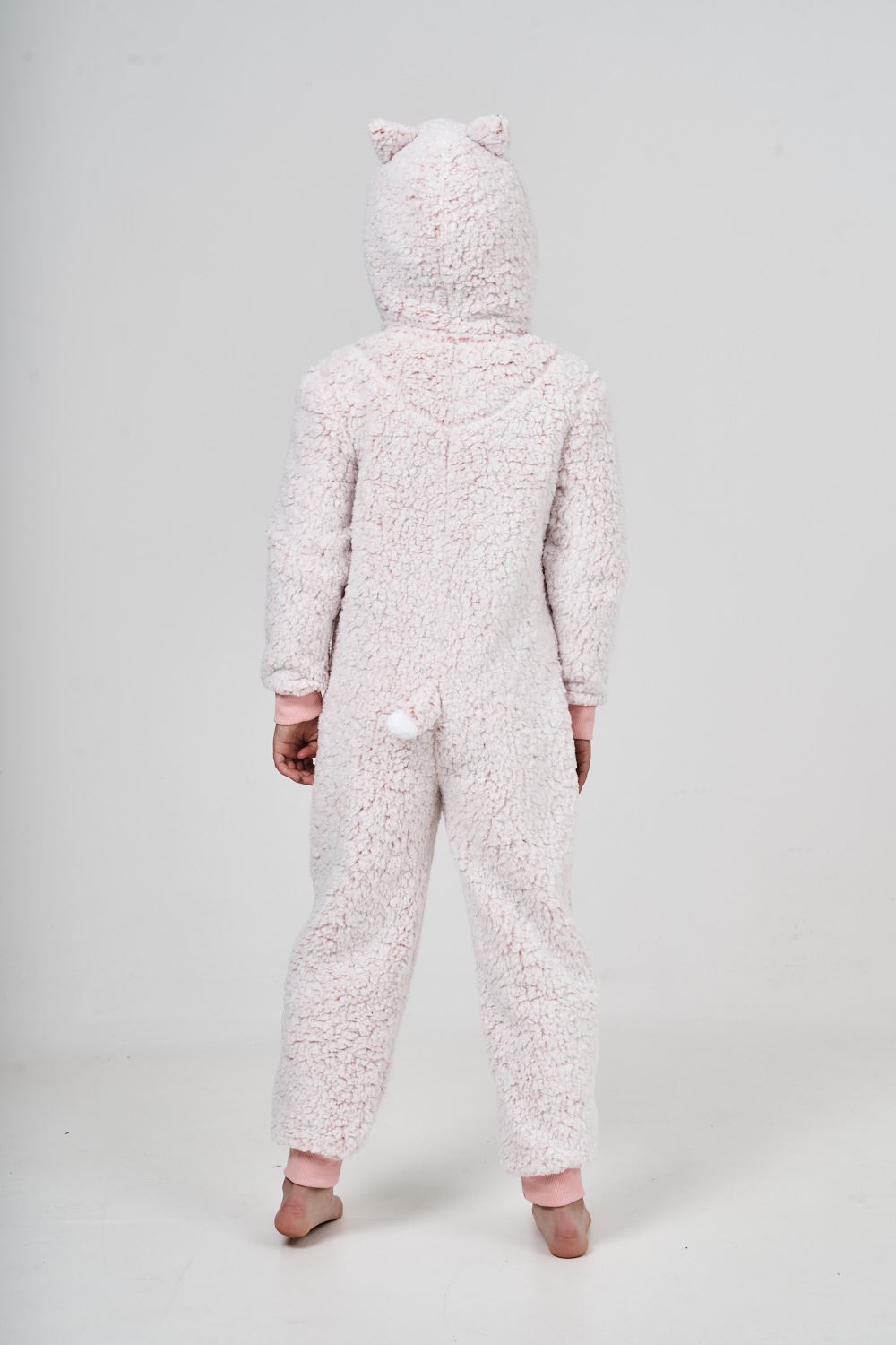Kids Novelty Animal 1Onezie Soft Coral Fleece 3D All in One Sleepsuit with Hood - Picture 17 of 88