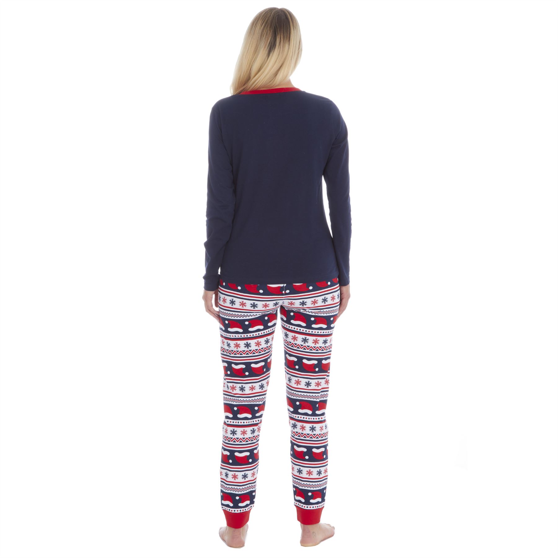 Matching Family Long Jersey Cotton Festive Xmas Pyjamas Christmas PJs