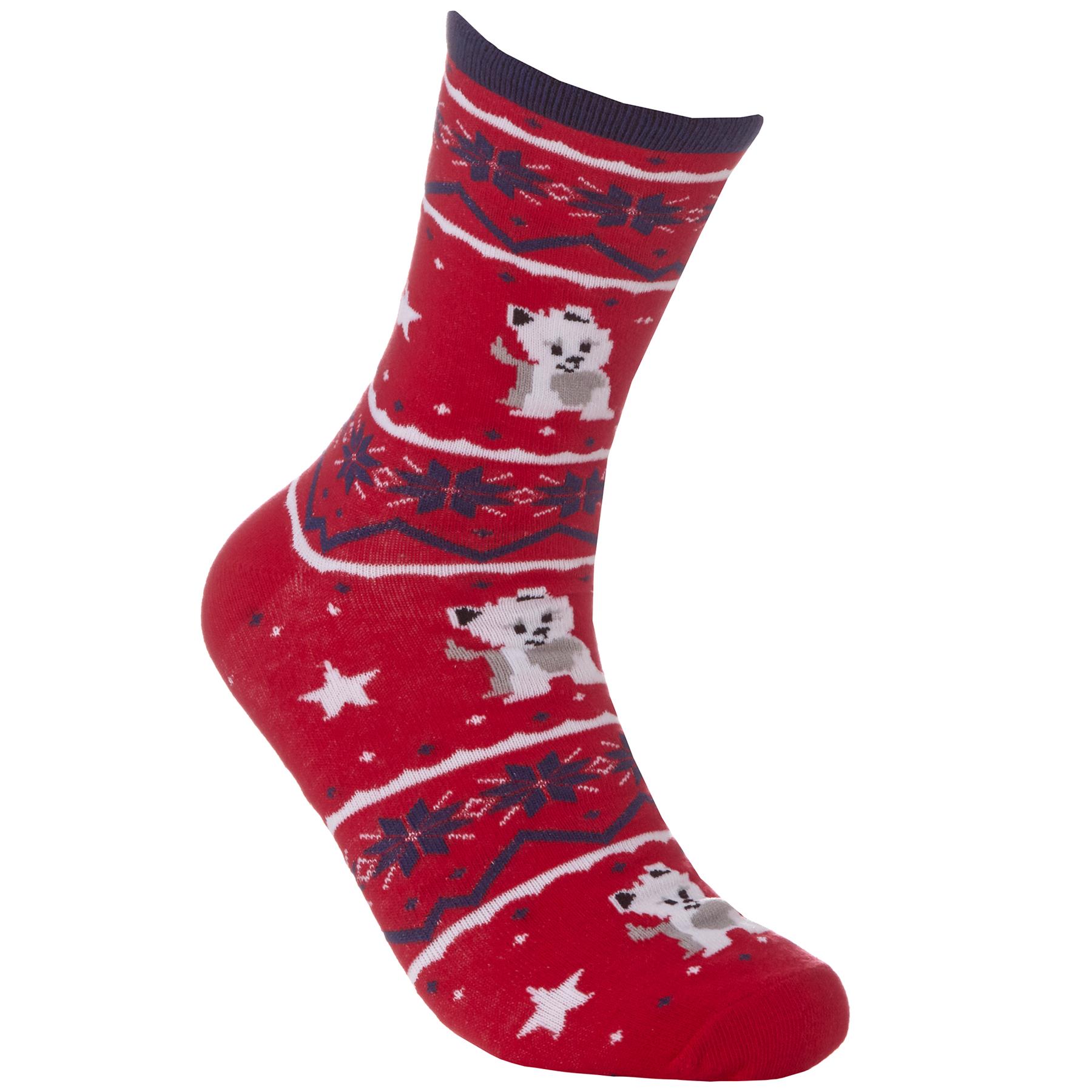 Family Christmas Socks Babies Kids Adults Cotton Rich Novelty Xmas Sock 6 Pair - Picture 17 of 35