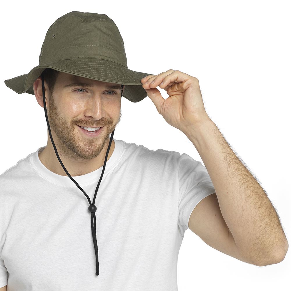 Mens Safari Hat Adults Cotton Aussie Outdoor Garden Holiday Wide
