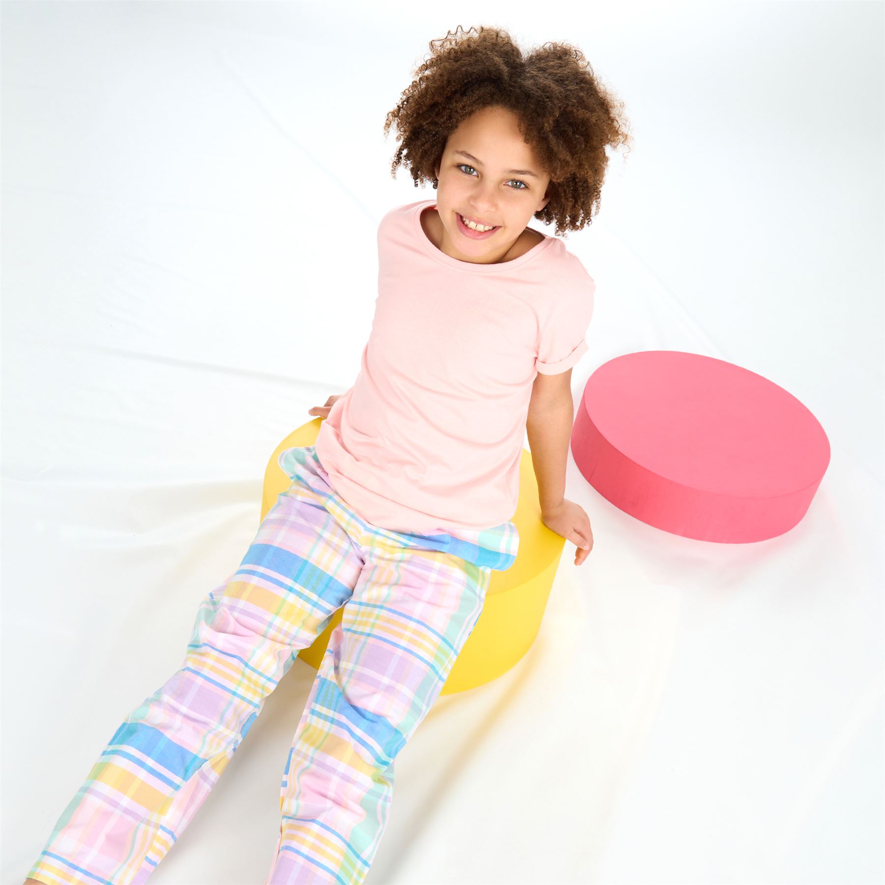 Girls Pajamas Short Sleeve Long Bottoms Sleep Nightwear Pajama Set PJs - Picture 15 of 31