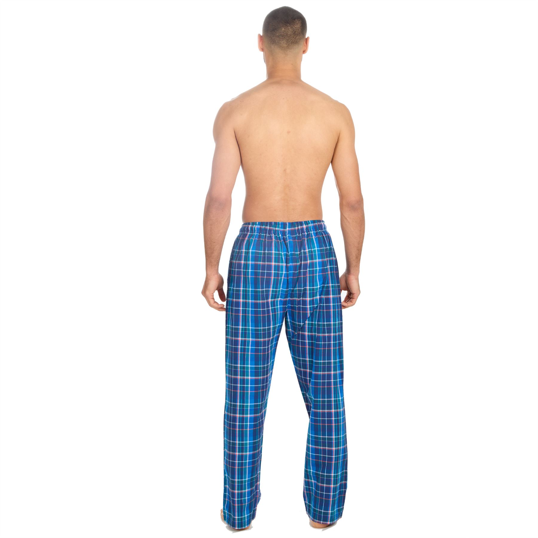 Woven Lounge Pants Mens Lightweight Woven Pyjama Bottoms PJs Nightwear - Picture 23 of 39