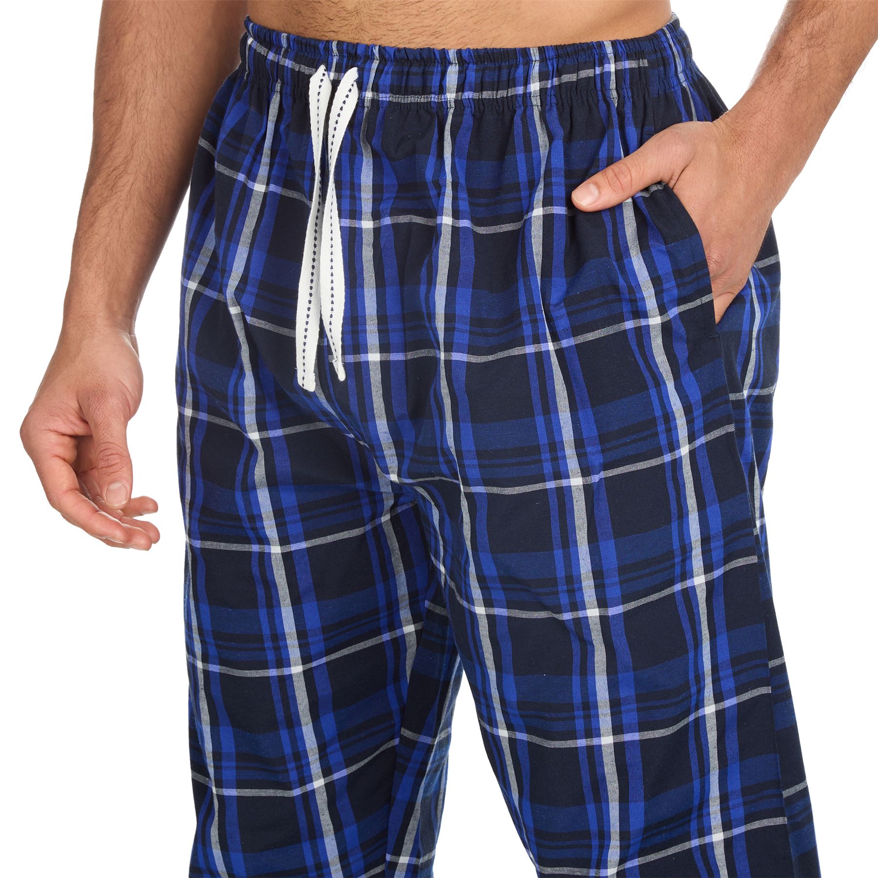 Woven Lounge Pants Mens Lightweight Woven Pyjama Bottoms PJs Nightwear - Picture 39 of 39